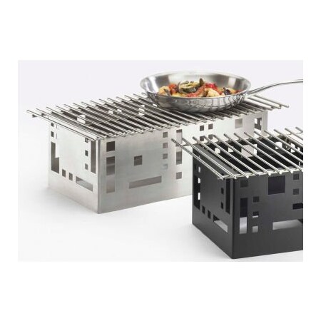 Cal-Mil Cal-Mil 1612-22-13 Squared Chafer Alternative 22"W x 12"D x 11"H Black 1612-22-13